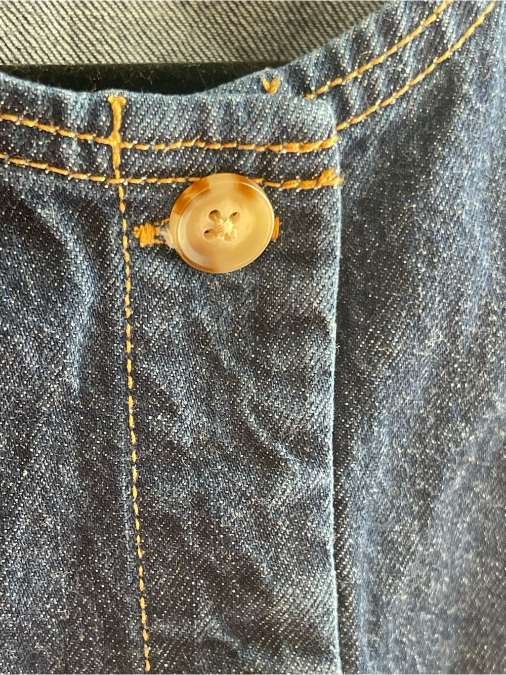 Abercrombie & Fitch Dark Blue Tie-Back Denim Vest - Picture 3 of 7